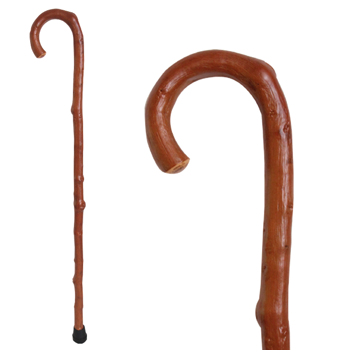 20506 Deluxe Brown Wood Stick with Brown Finish - Click Image to Close
